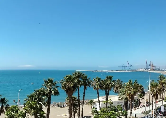 Panoramic Views To The Sea In Malaga